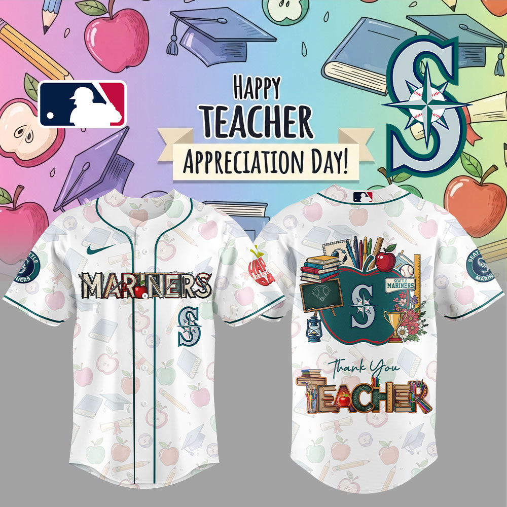 Seattle Mariners TEACHER Appreciation Combo Jersey Seattle Mariners TEACHER Appreciation Combo Jersey