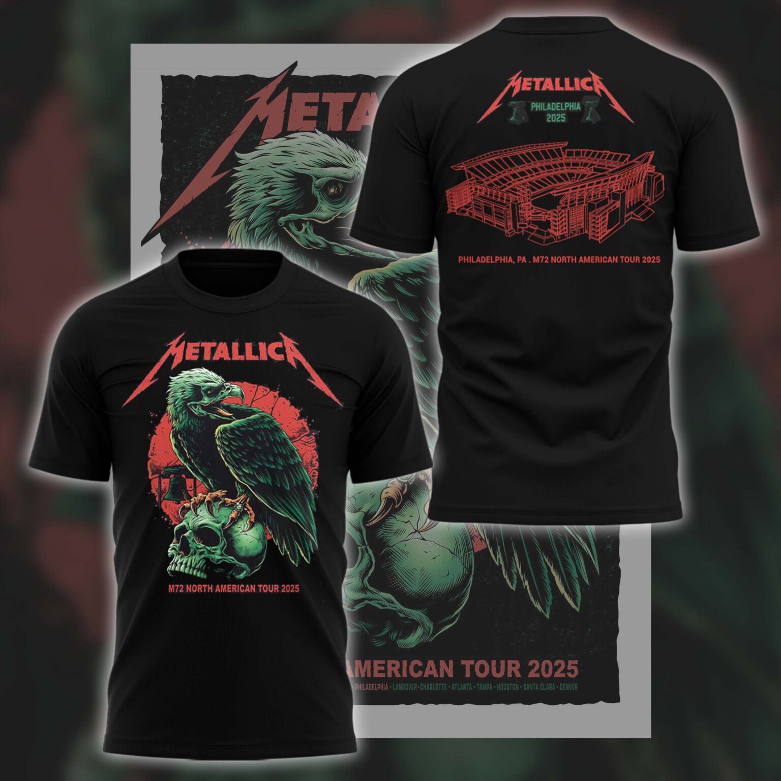 Metal M72 Philly Pop-Up Lincoln Financial Field Stadium TShirt Metal M72 Philly Pop-Up Lincoln Financial Field Stadium TShirt