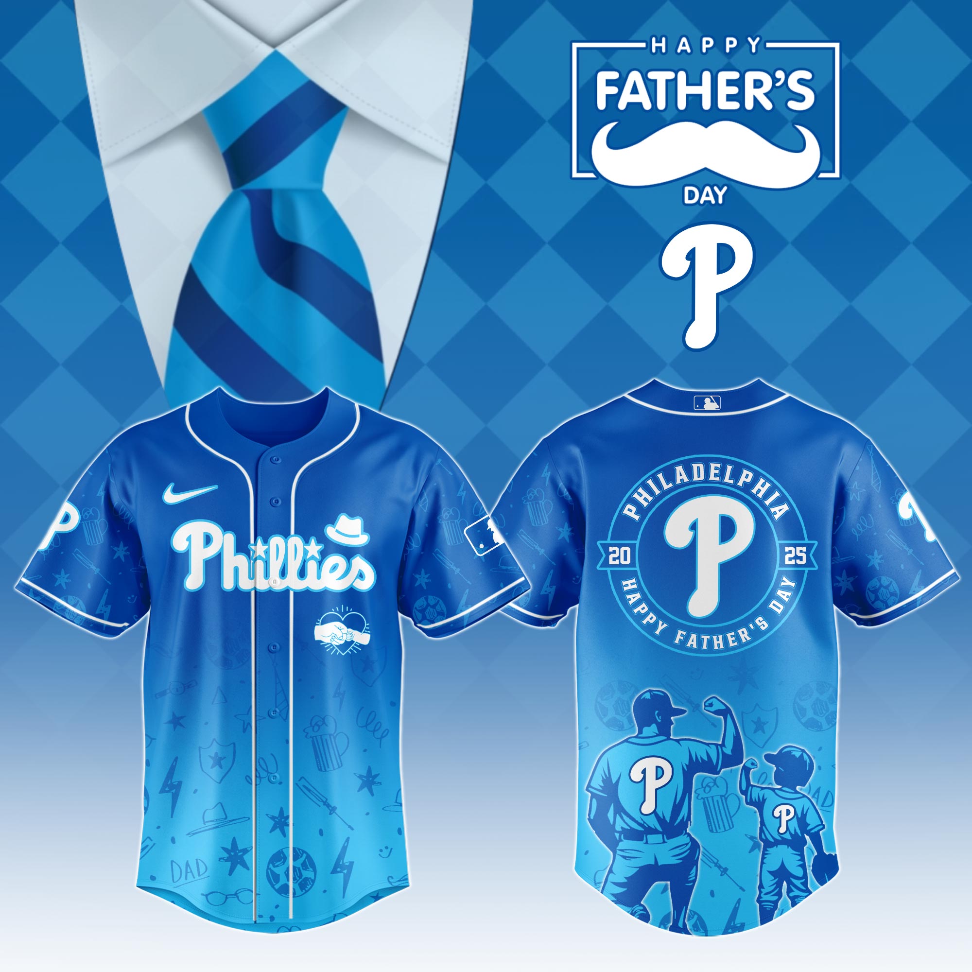 Philadelphia Phillies 2025 Father’s Day Jersey – MLB Baseball Edition Philadelphia Phillies 2025 Father’s Day Jersey – MLB Baseball Edition