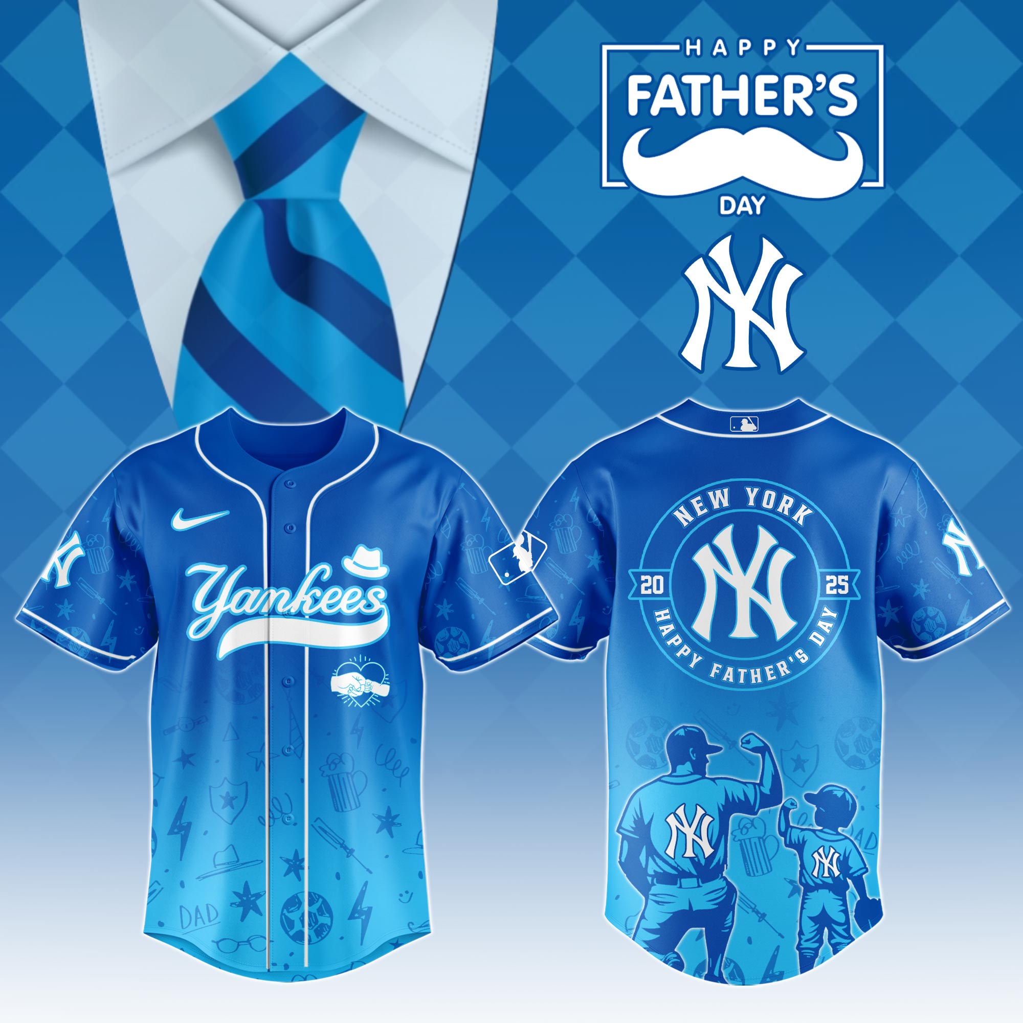 New York Yankees 2025 Father’s Day Jersey – Baseball Team Gift Shirt New York Yankees 2025 Father’s Day Jersey – Baseball Team Gift Shirt