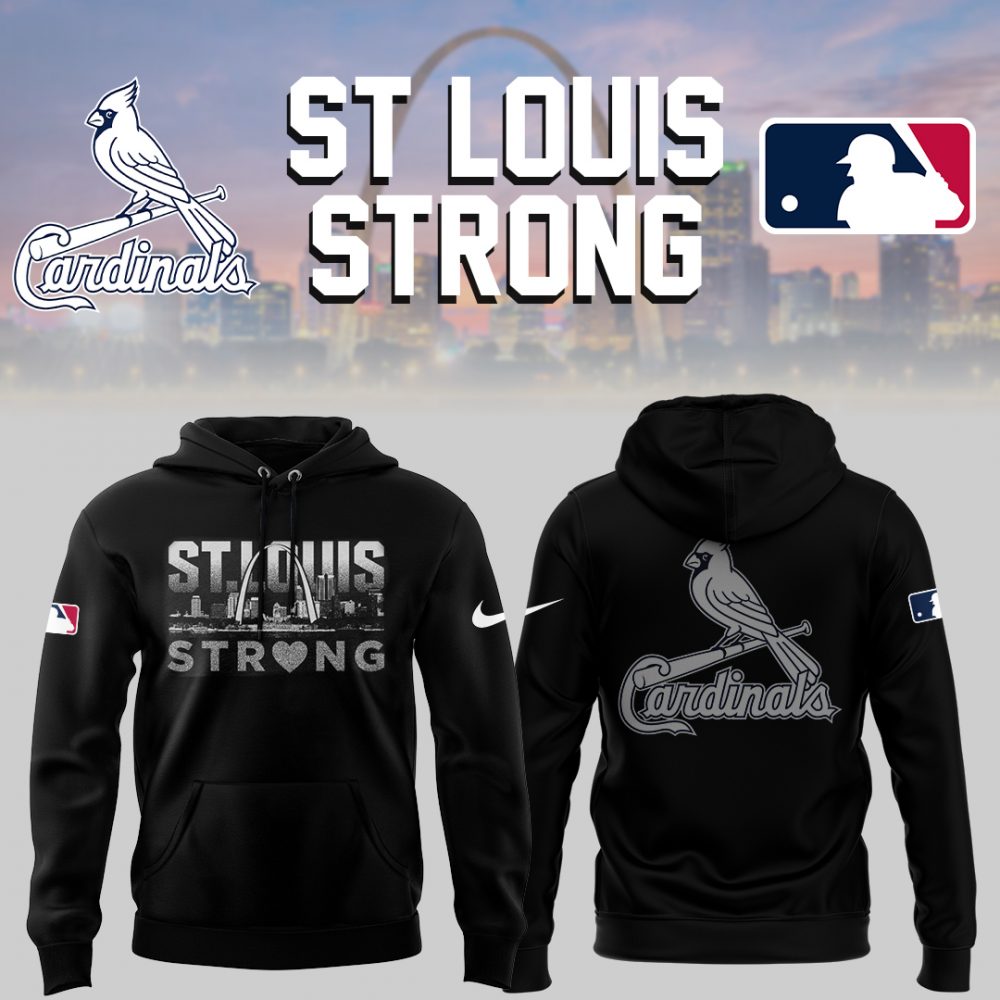 Cardinals x St Louis Strong 2025 Black Hoodie
