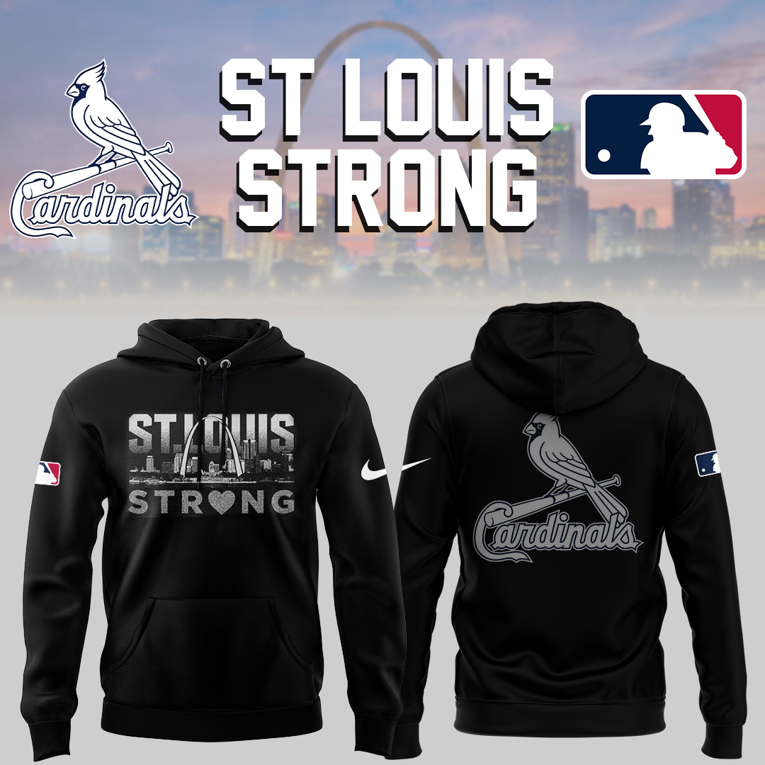 Cardinals x St Louis Strong 2025 Black Hoodie Cardinals x St Louis Strong 2025 Black Hoodie
