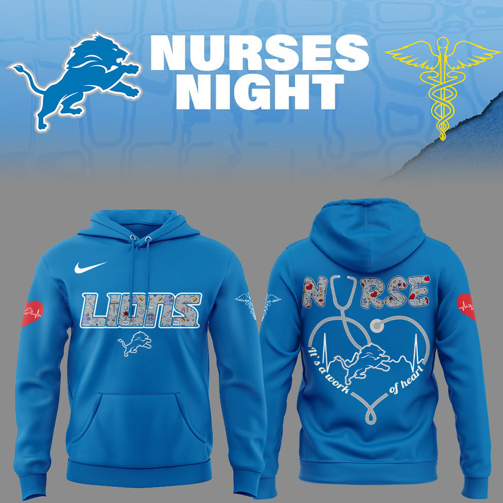 Detroit Lions Nurses Appreciation Blue Hoodie – 2025 Tribute Detroit Lions Nurses Appreciation Blue Hoodie – 2025 Tribute