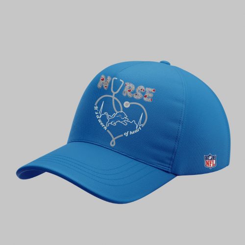 Detroit Lions Nurses Appreciation Blue T-Shirt – Special Design