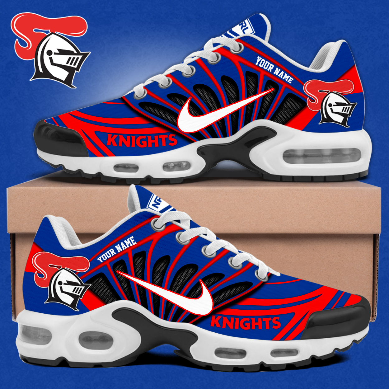 Newcastle Knights TN Shoes 2025 – Custom Design for Fans Newcastle Knights TN Shoes 2025 – Custom Design for Fans