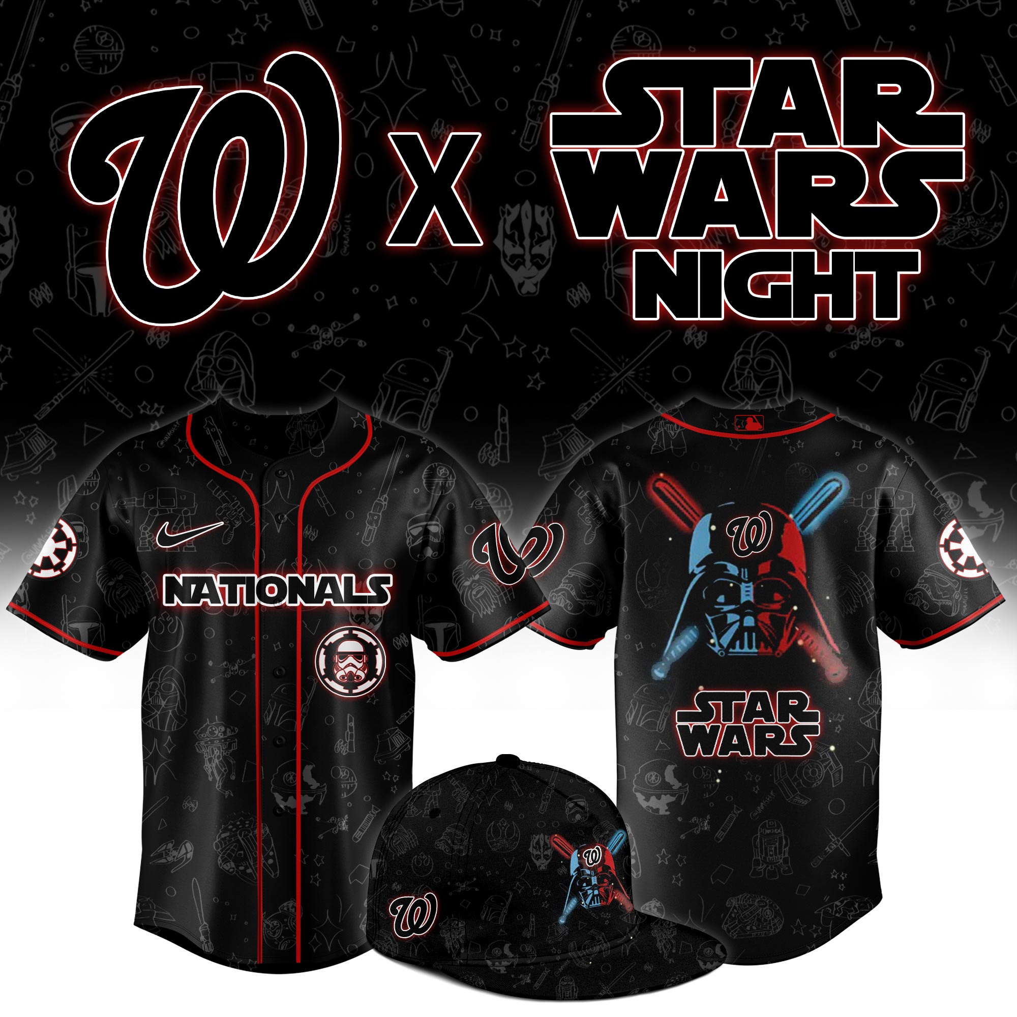 Washington Nationals 2025 Star Wars Night Limited Jersey Washington Nationals 2025 Star Wars Night Limited Jersey