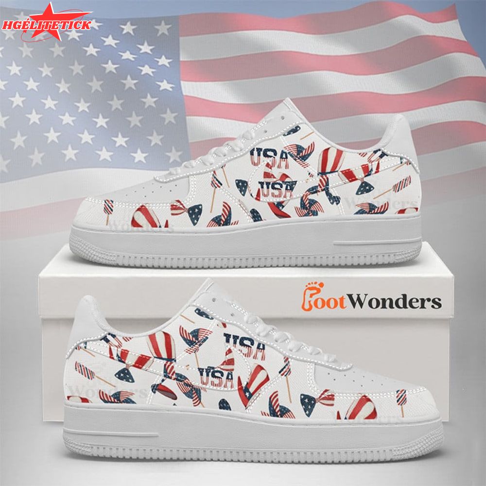 America V2 - American Flag - Independence Day AF1 Shoes America V2 - American Flag - Independence Day AF1 Shoes
