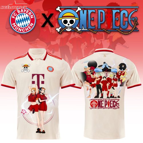 Bayern Munich x One Piece 2025 T-Shirt – Anime Crossover Soccer Fan Tee