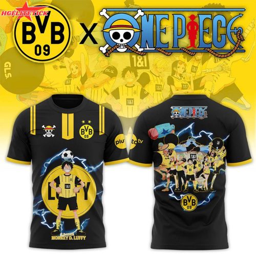 Borussia Dortmund x One Piece Exclusive Unisex T-Shirt – Anime Soccer Tee