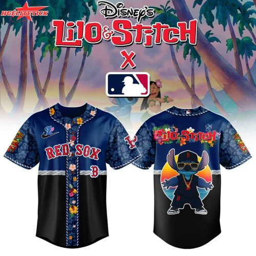 Boston Red Sox MLB x Lilo & Stitch Jersey