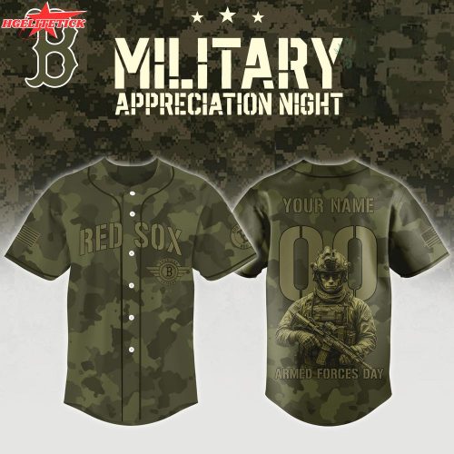 Boston Red Sox Military Appreciation Night Jersey – Custom MLB Edition