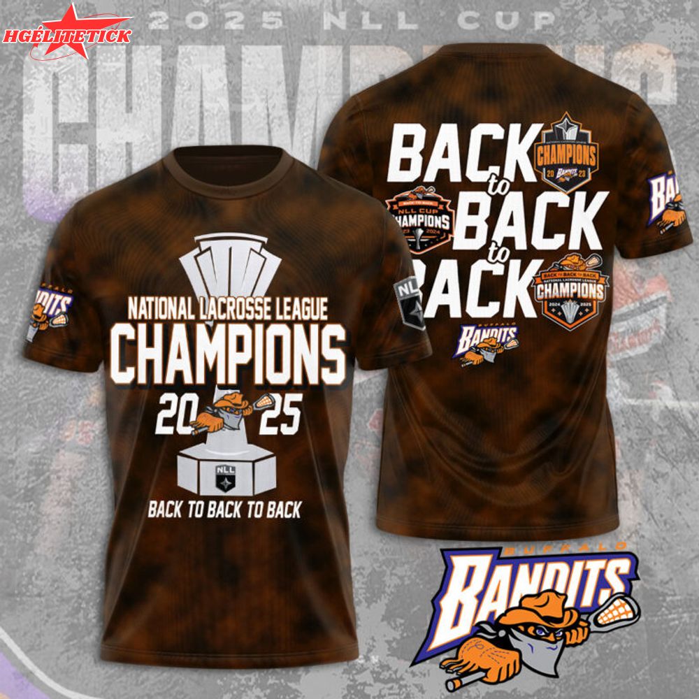 Buffalo Bandits 3D Tshirt Buffalo Bandits 3D Tshirt