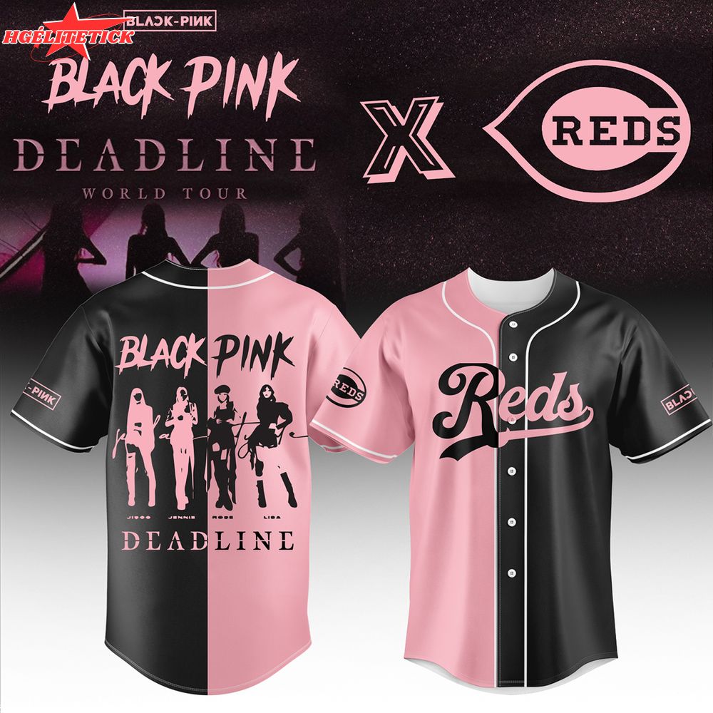Cincinnati Reds X Blackpink Baseball Jersey Cincinnati Reds X Blackpink Baseball Jersey