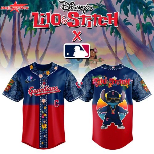 Cleveland Guardians MLB x Lilo & Stitch Jersey