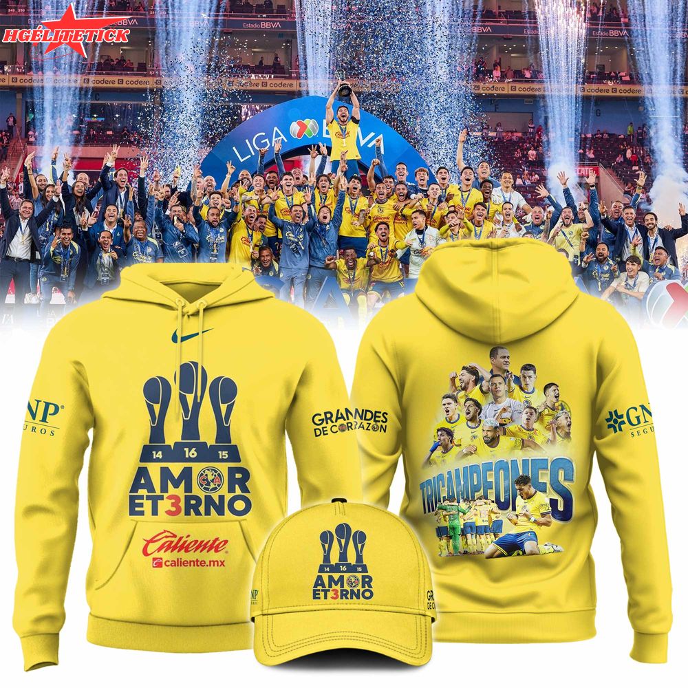 Club America Tri-Champion Limited Edition Hoodie – Soccer Fan Gear Club America Tri-Champion Limited Edition Hoodie – Soccer Fan Gear