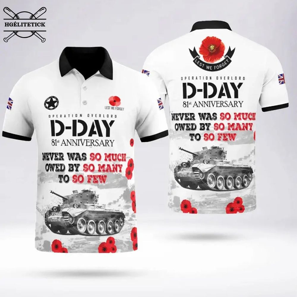 D-DAY 81st Anniversary Polo Shirt – WWII Memorial Edition D-DAY 81st Anniversary Polo Shirt – WWII Memorial Edition