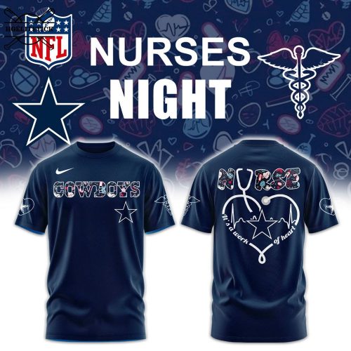 Dallas Cowboys Nurses Night Combo Navy T-Shirt – Exclusive Design