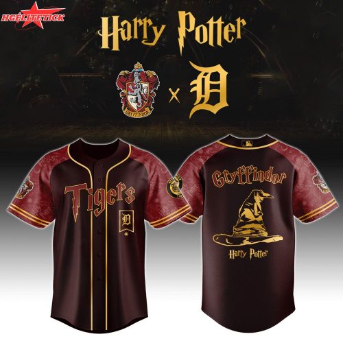 Detroit Tigers x Harry Potter Night Jersey 2025 – Magic Baseball Theme