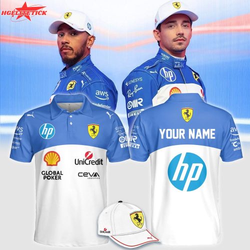 Ferrari 2025 Polo Shirt – Custom Name Racing F1 Tee