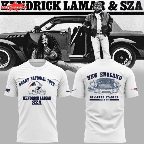Grand National Tour x New England Patriots White Tshirt 2025
