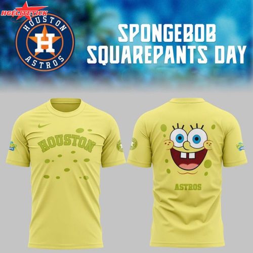 Houston Astros SpongeBob SquarePants Day T-Shirt – Nickelodeon Baseball Shirt