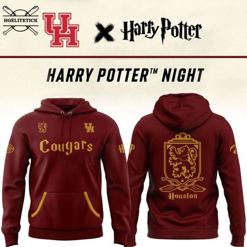 Houston Cougars Harry Potter Hoodie – Special 2025 Fan Crossover