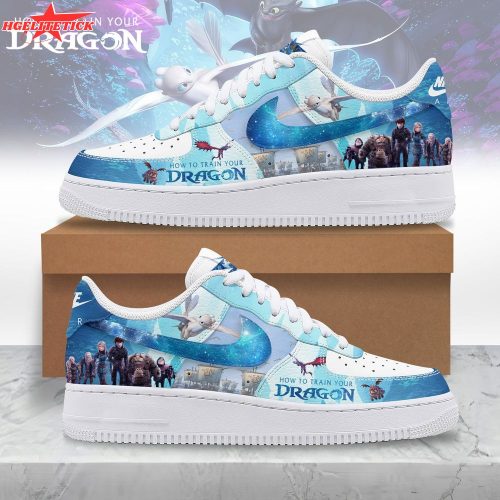 How to Train Your Dragon AF1 Sneakers – Toothless Themed Custom Shoes