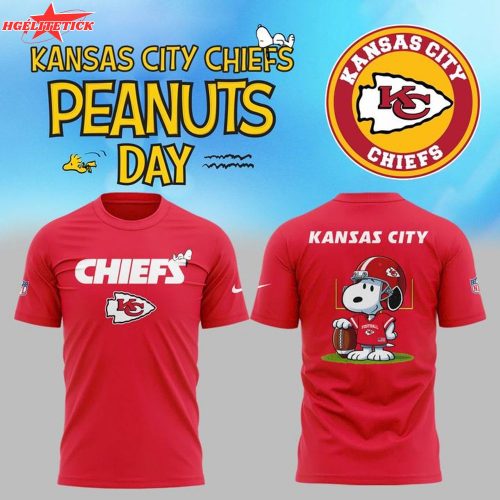 Kansas City Chiefs x Peanuts Snoopy T-Shirt – Football Cartoon Fan Shirt