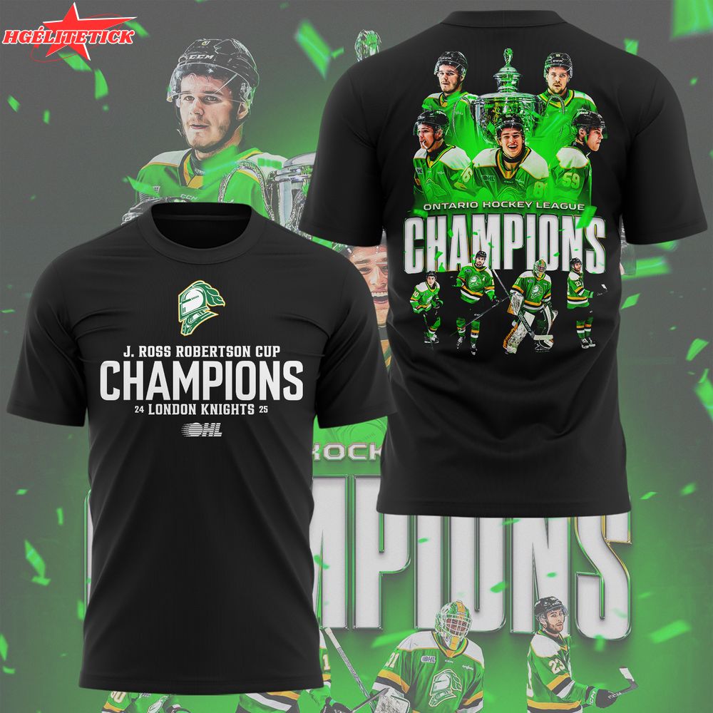 Knights Hockey Champions T-Shirt – Black Ice Hockey Win Tee Knights Hockey Champions T-Shirt – Black Ice Hockey Win Tee