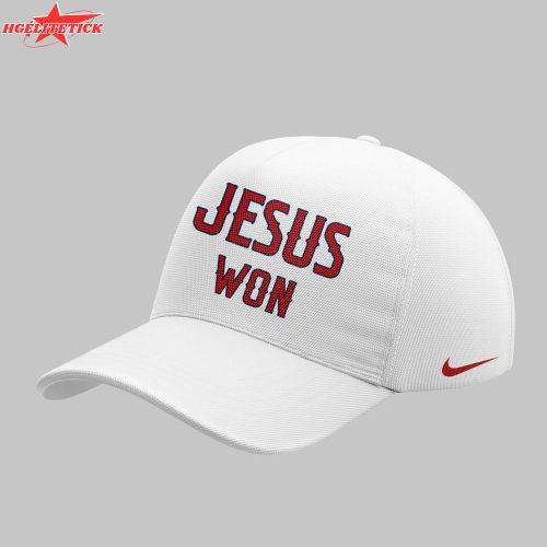 LA Angels x Jesus Won 2025 White Tshirt