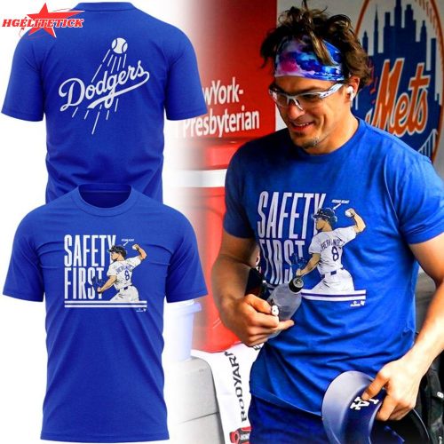 LA Dodgers Safety First 2025 T-shirt
