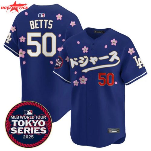 LA Dodgers Tokyo Series 2025 Jersey Royal – Kanji Vapor Limited Baseball Shirt