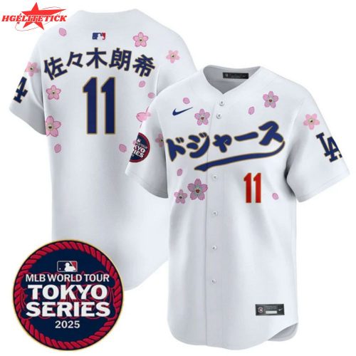 LA Dodgers Tokyo Series 2025 Jersey White – Kanji Vapor Limited Edition