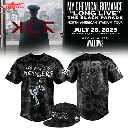 LA Dodgers x 2025 My Chemical Romance Concert Jersey