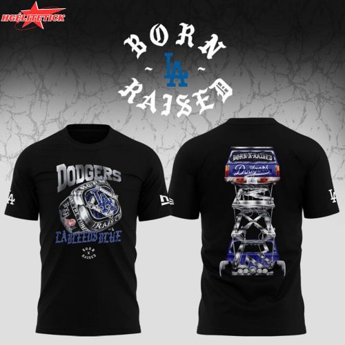 Limited Edition Los Angeles Dodgers x Bornxraised Tshirt 2025