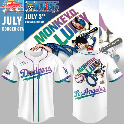 Limited Edition Los Angeles Dodgers x ONE PIECE Jersey 2025