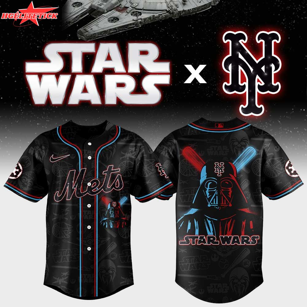 Limited New York Mets x Star Wars Night Black Jersey Limited New York Mets x Star Wars Night Black Jersey