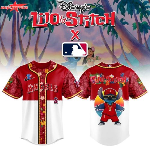 Los Angeles Angels MLB x Lilo & Stitch Jersey