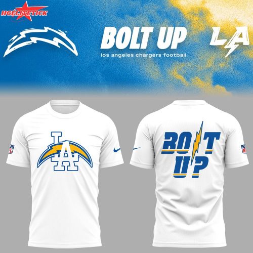 Los Angeles Chargers Bolt Up White Shirt