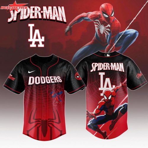 Los Angeles Dodgers x Spider-Man Game Night Jersey 2025 – Marvel Baseball Crossover