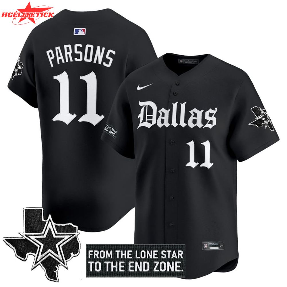 Men's Dallas Cowboys 'Gothic Lone Star Edition' Vapor Baseball Jersey Men's Dallas Cowboys 'Gothic Lone Star Edition' Vapor Baseball Jersey
