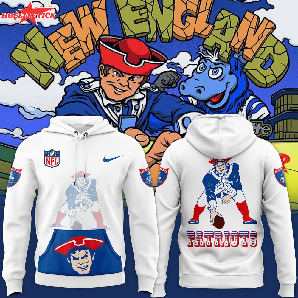 Men’s Nike White Boston Patriots Throwback Logo Club Fleece Pullover Hoodie Men’s Nike White Boston Patriots Throwback Logo Club Fleece Pullover Hoodie