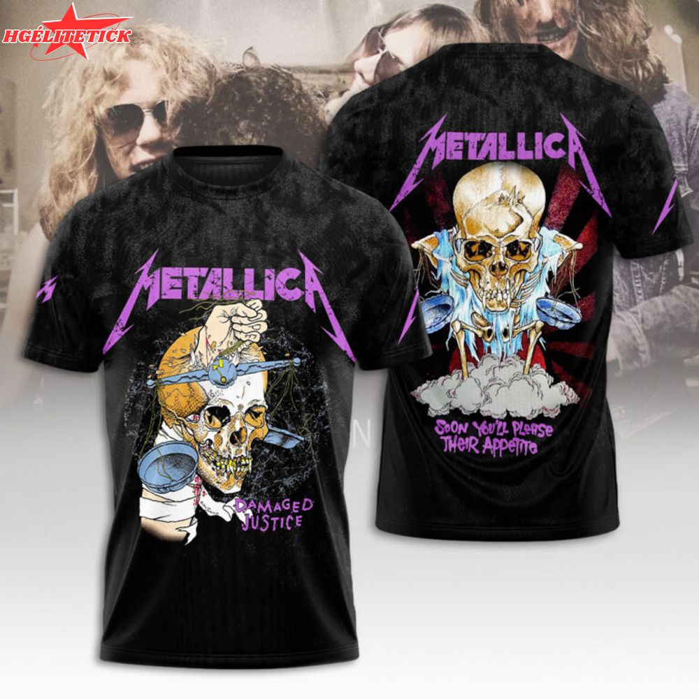 Metallica Damage Hammer T-Shirt Metallica Damage Hammer T-Shirt