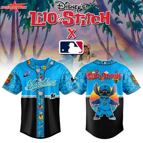 Miami Marlins MLB x Lilo & Stitch Jersey