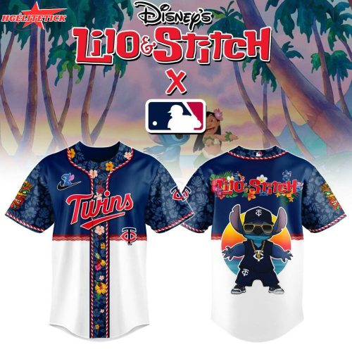 Minnesota Twins MLB x Lilo & Stitch Jersey