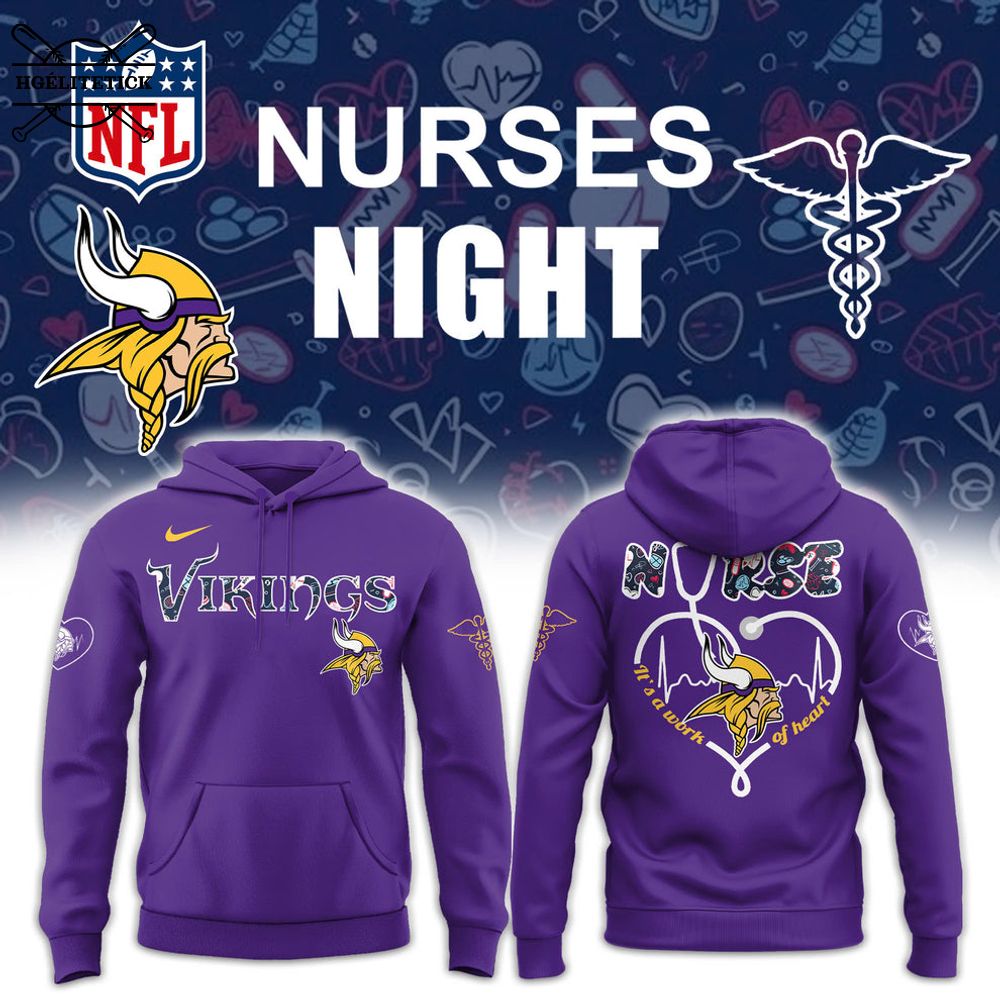 Minnesota Vikings Nurses Night 2025 Hoodie – Special Edition Minnesota Vikings Nurses Night 2025 Hoodie – Special Edition