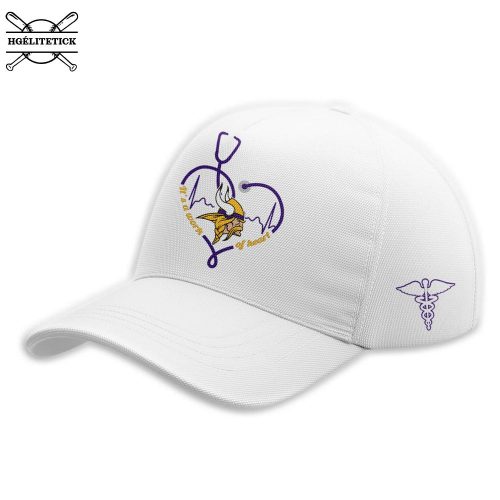 Minnesota Vikings Nurses Night 2025 White Hoodie – Limited Edition