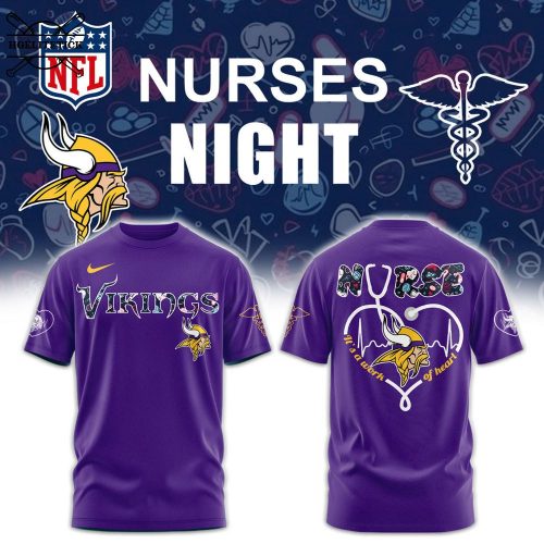 Minnesota Vikings Nurses Night Combo T-Shirt – 2025 Edition