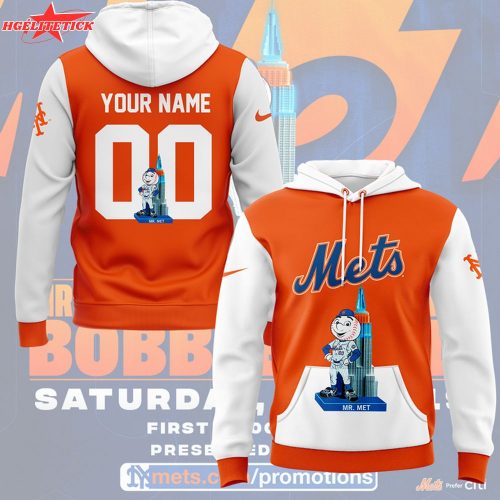 Mr. Met Empire State Building bobblehead! Hoodie Custom Name Numbers
