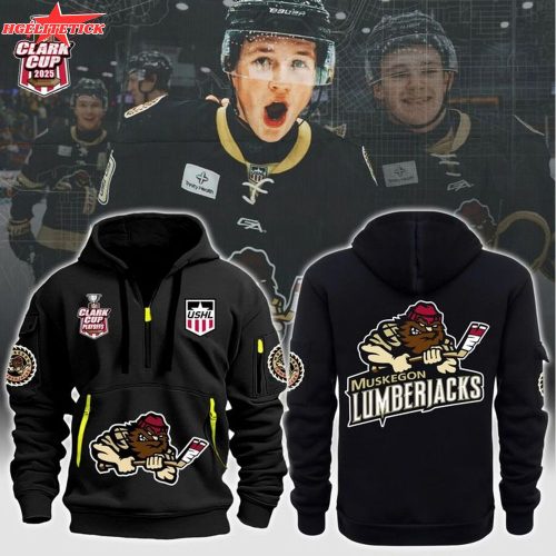 Muskegon Lumberjacks 2025 New Quarter Zip Hoodie – Ice Hockey Fan Pullover